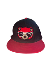 Load image into Gallery viewer, Black Teddy Bear Fitted Hat
