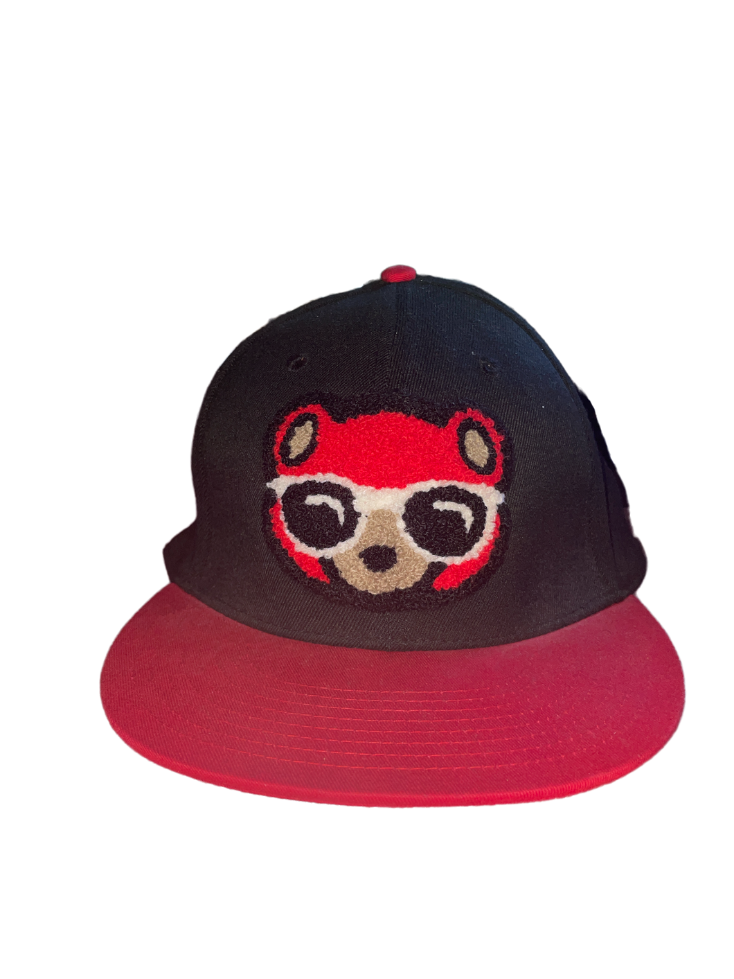 Black Teddy Bear Fitted Hat