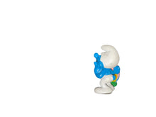 Load image into Gallery viewer, 1984 Peyo Schleich Aplause Wallace Berrie Co The Smurfs Easter Egg With Bow
