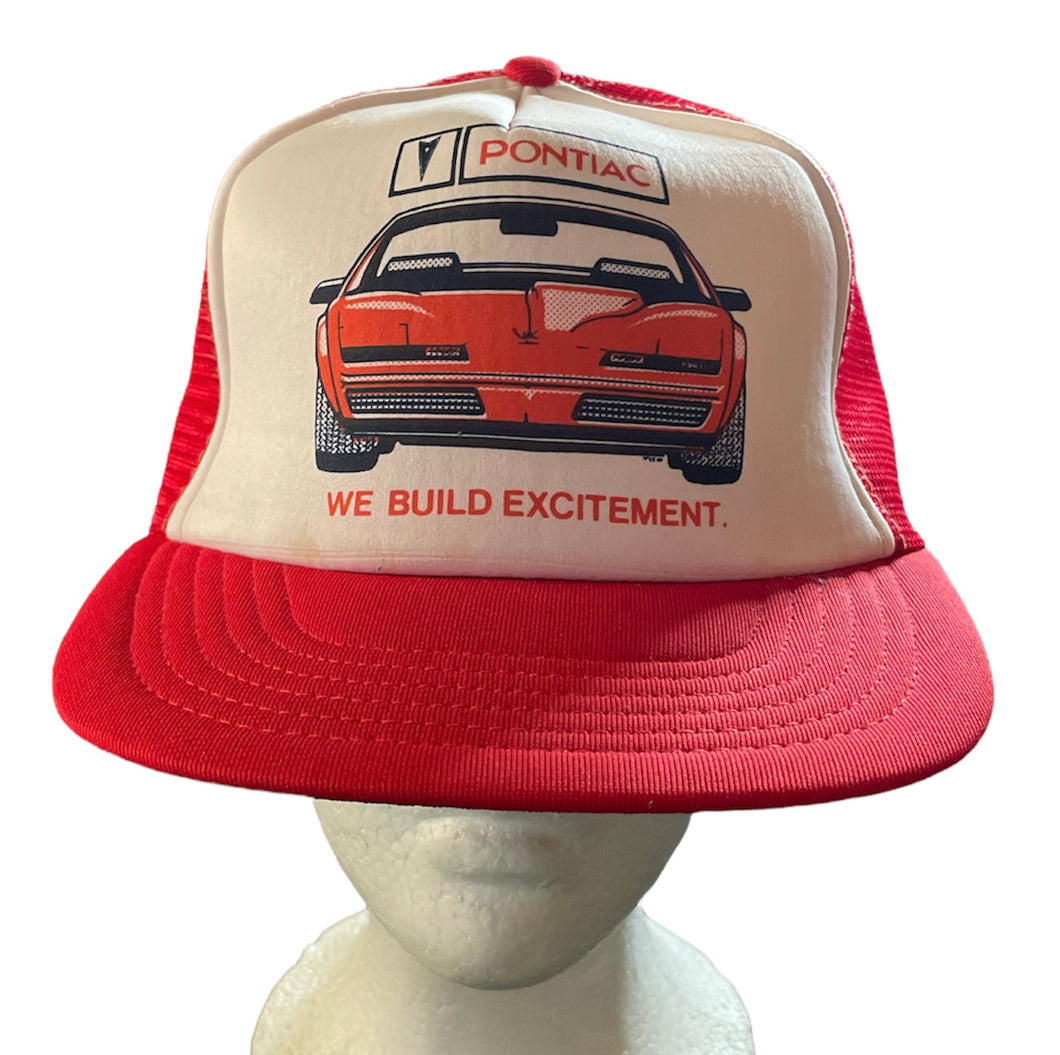 Pontiac We Build Excitement. Trucker Hat