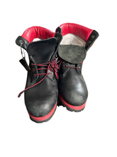 Load image into Gallery viewer, Black and Red Timberland High Top Boots
