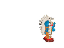 Load image into Gallery viewer, 1981 Peyo Schleich W.B. Co The Smurfs Native America With Feather Headdress Figurine
