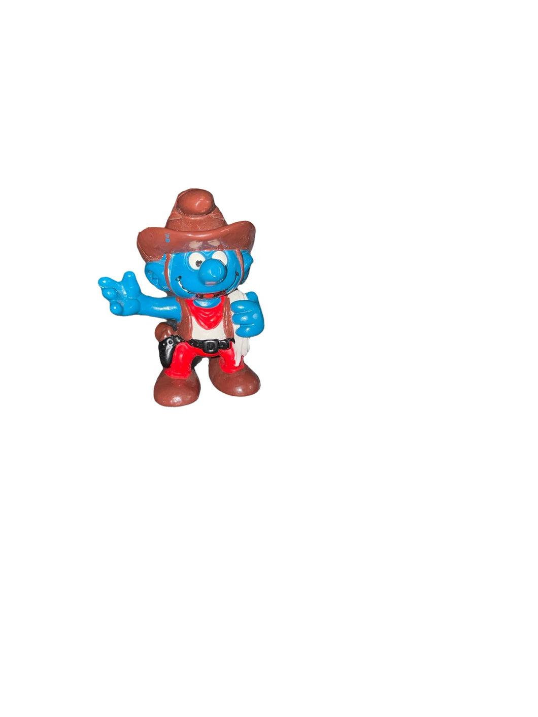 1981 Peyo Schleich The Smurfs Cowboy Western Figurine