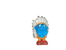 Load image into Gallery viewer, 1981 Peyo Schleich W.B. Co The Smurfs Native America With Feather Headdress Figurine

