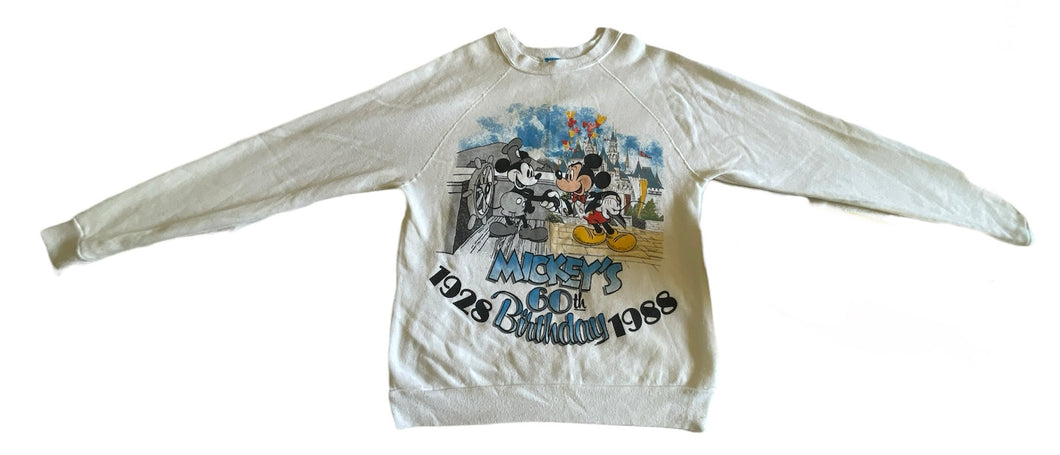 Disney Mickey’s 60th 1928 Birthday 1988 Crewneck Sweatshirt