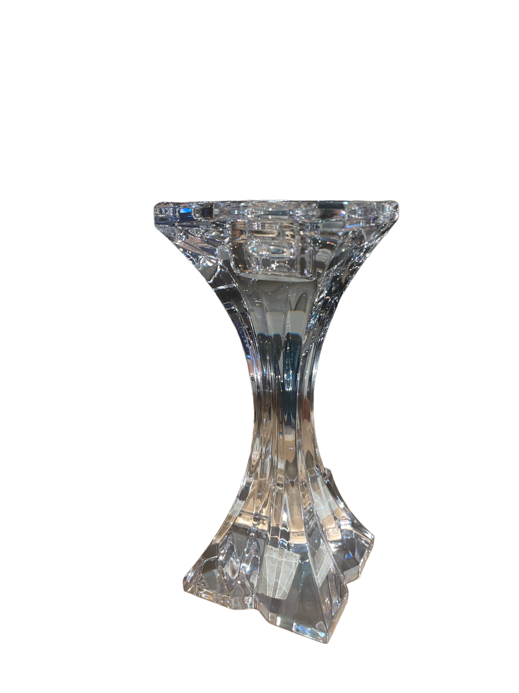 MIKASA Stature Crystal 8” Pedestal Pillar Candleholder